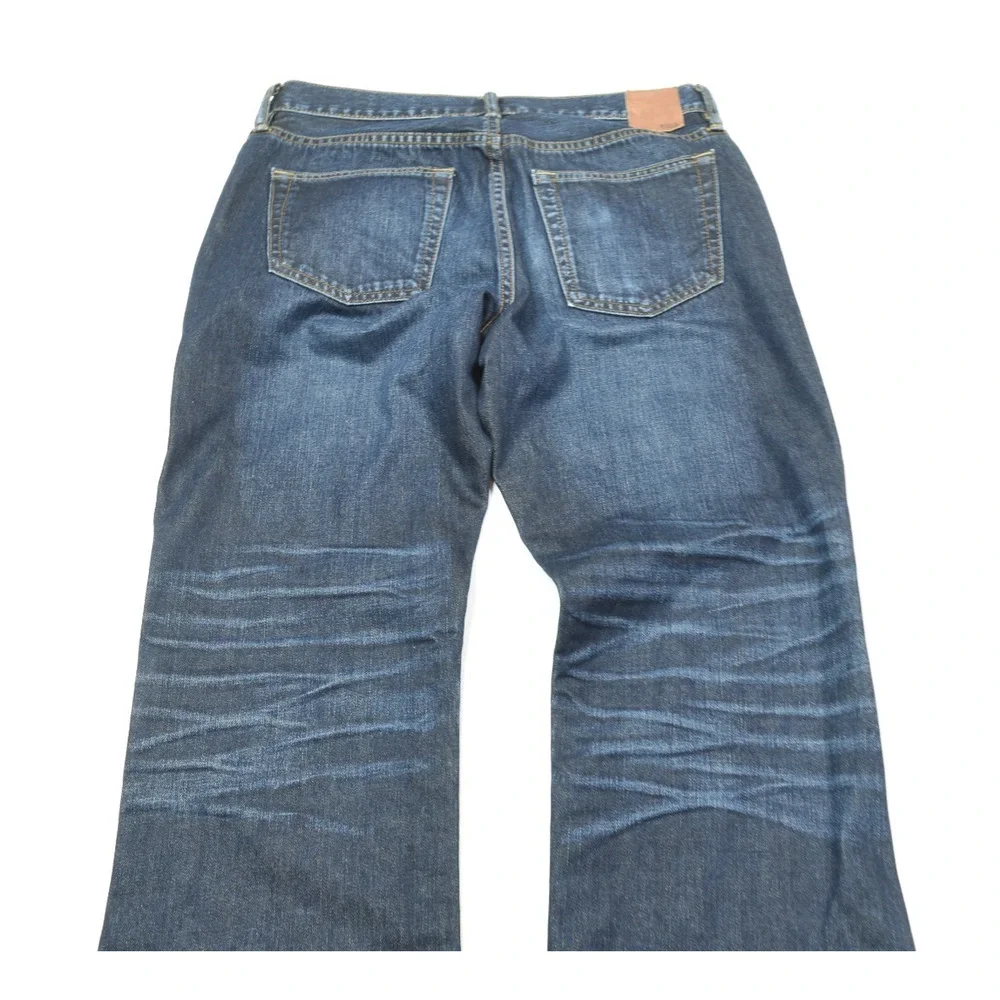 GAP 1969 Boot Cut Jeans Mens 30x30 Blue Dark Wash Relaxed Fit Cotton Denim
